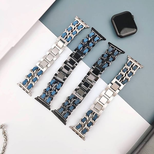 Apple Watch Series 49mm - 45mm - 44mm - 42mm Universal Watch Band - Stjernelys + Stjernelys