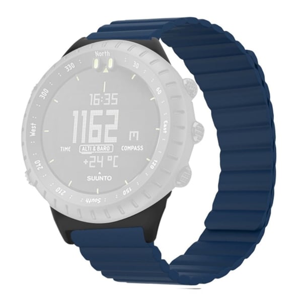 Suunto Core Magnetic Watch Band 22mm hudvennlig og fleksibel klokkerem - Midnattsblå