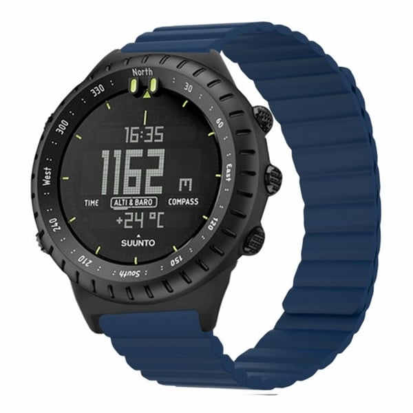 Suunto Core Magnetic Watch Band 22mm hudvennlig og fleksibel klokkerem - Midnattsblå
