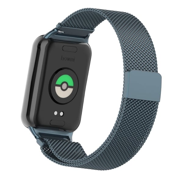 Xiaomi Smart Band 8 Pro Magnetisk bånd rustfritt stål Milanese klokkerem med kontakt - Titangrått
