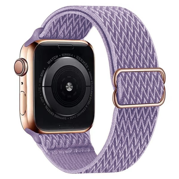 Apple Watch Series 49mm - 45mm - 44mm - 42mm Universal Watch Band Elastisk nylonrem - Lavendel