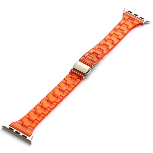 Apple Watch Series 41mm - 40mm - 38mm Universal Jelly Resin-klokkerem - Gjennomsiktig Oransje