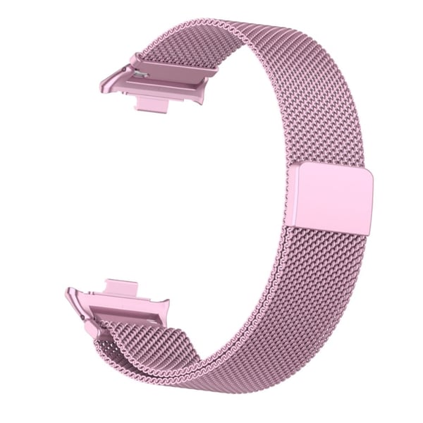 Xiaomi Smart Band 8 Pro Magnetisk bånd rustfritt stål Milanese klokkerem med kontakt - Rosa Rose