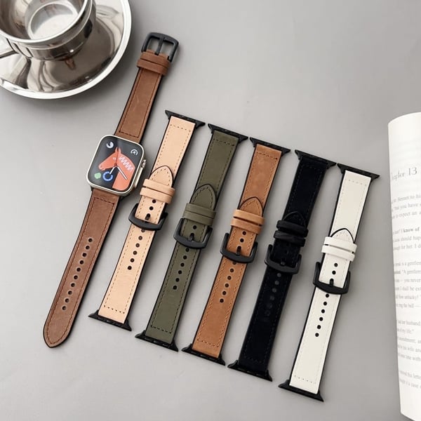 Apple Watch Series 49mm - 45mm - 44mm - 42mm Universal Watch Band Matte Strap - Militærgrøn