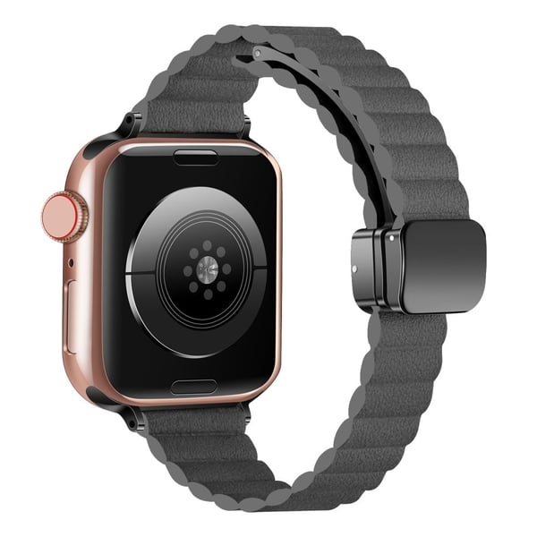 Apple Watch Series 49mm - 45mm - 44mm - 42mm Universal Slim Magnetic Watch Band - Grå