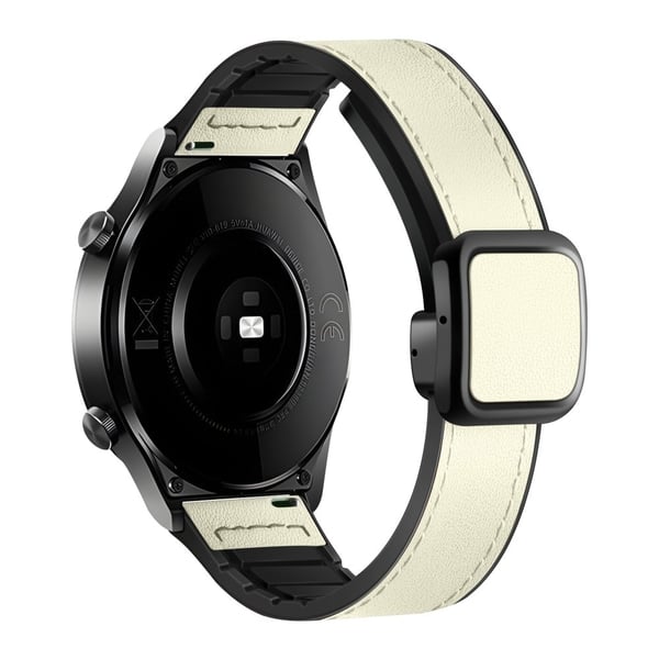 Samsung Galaxy Watch6 / Garmin Venu Sq 2 Urrem 20mm Vegansk læder og fleksibel rem - Beige Samsung Galaxy Watch6 / Garmin Venu Sq 2 Urrem 20mm Vegansk læder og fleksibel rem - Beige