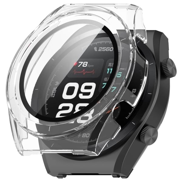 Beskyttelsesdeksel for Xiaomi Watch H1 Hardt støtbestandig klokkeveske med skjermbeskytter i herdet glass - Gjennomsiktig