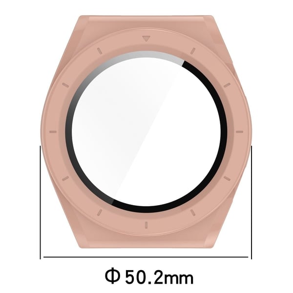 Beskyttelsesdeksel for Xiaomi Watch H1 Hardt støtbestandig klokkeveske med skjermbeskytter i herdet glass - Rosa