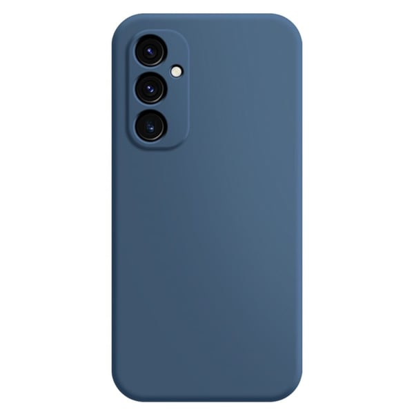 Mikrofiberfôret deksel i mykt gummi for Oppo A15 - Blå