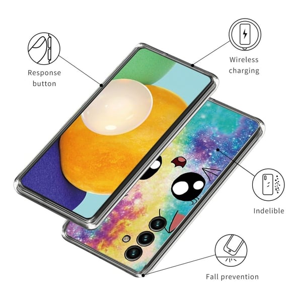 Deco Samsung Galaxy A35 kotelot - Sateenkaari Kissa