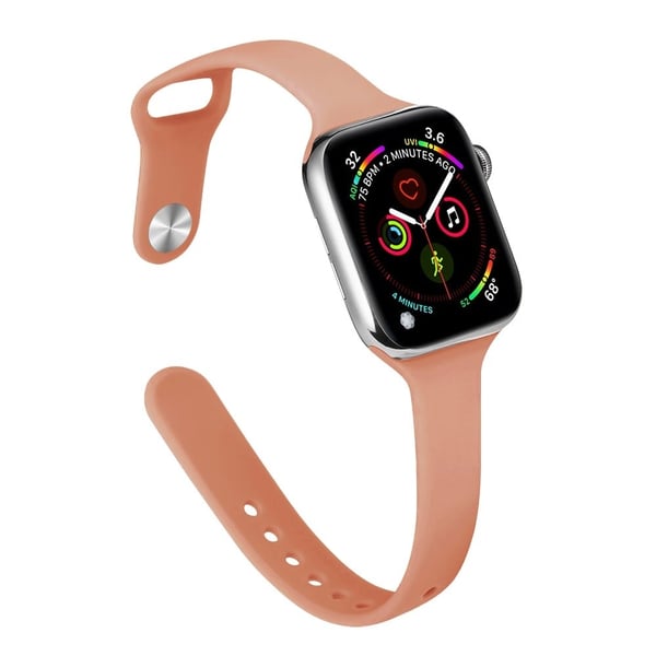 Apple Watch 41 mm / 40 mm / 38 mm slankt silikonarmbånd - Lys Kaffe