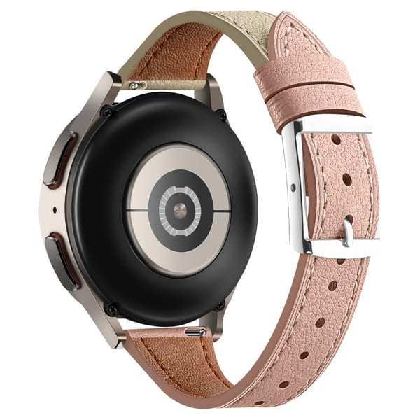 22 mm universalrem i ekte okselær - Lyserosa + Beige 22 mm universalrem i ekte okselær - Lyserosa + Beige