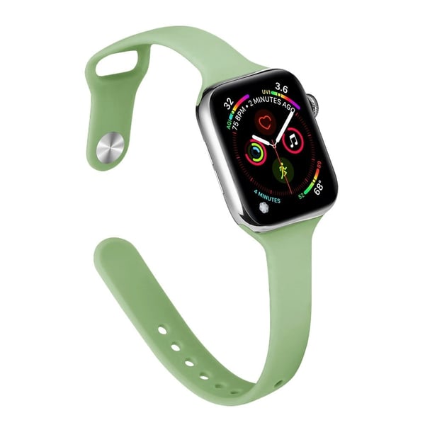 Apple Watch 41 mm / 40 mm / 38 mm slankt silikonarmbånd - Mintgrønn