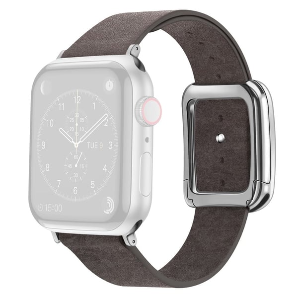Apple Watch 49mm / 45mm / 44mm / 42mm Herrearmbånd Læderrem - Lys Brun Apple Watch 49mm / 45mm / 44mm / 42mm Herrearmbånd Læderrem - Lys Brun