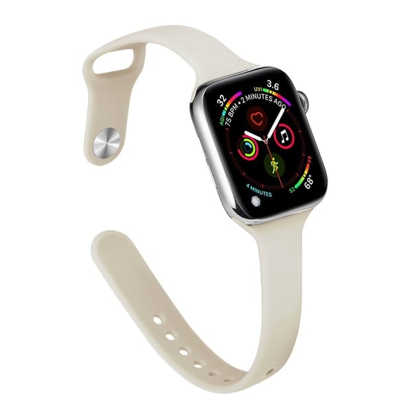 Apple Watch 49mm / 45mm / 44mm / 42mm Slanke klokkeremmer - Antikkhvit