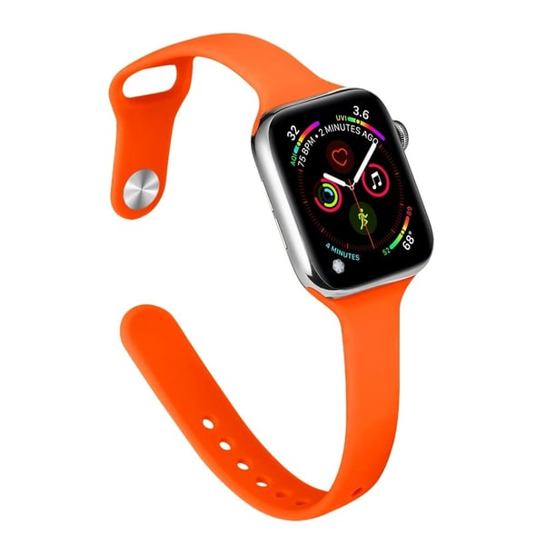 Apple Watch 41 mm / 40 mm / 38 mm slankt silikonarmbånd - Oransje