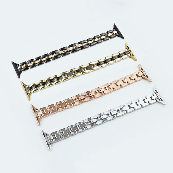 Apple Watch 49mm / 45mm / 44mm / 42mm 3-Bead Watch Band - Sølv
