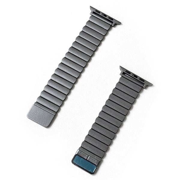 Apple Watch 49 mm / 45 mm / 44 mm / 42 mm magnetisk armbåndsrem - Grå
