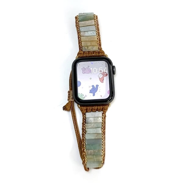 Apple Watch 49 mm / 45 mm / 44 mm / 42 mm Stein- og vevd taubånd - Fantasifull Farge