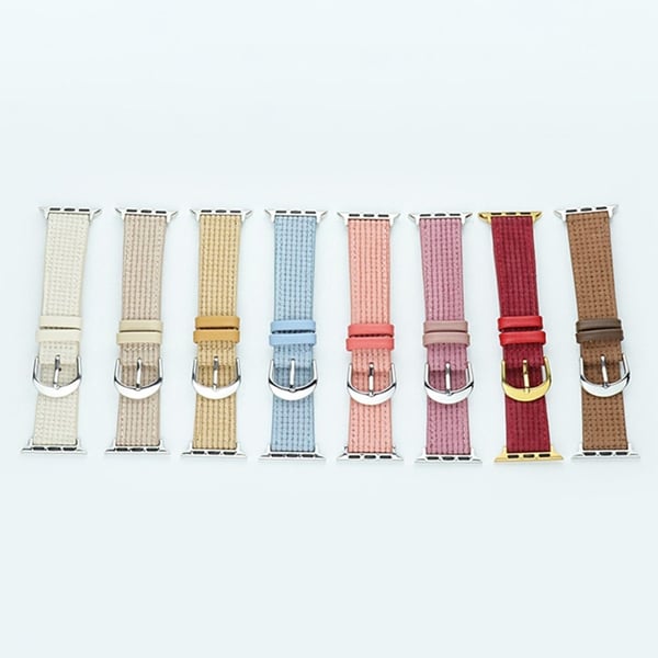 Apple Watch 41mm / 40mm / 38mm klokkerem i lær - Rosa