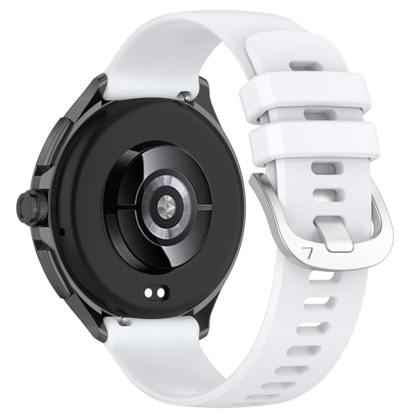 Xiaomi Watch S3 / Huawei Watch 2 Pro / Honor Watch 4 Pro Klokkebånd 22mm Silikonklokkerem - Hvit