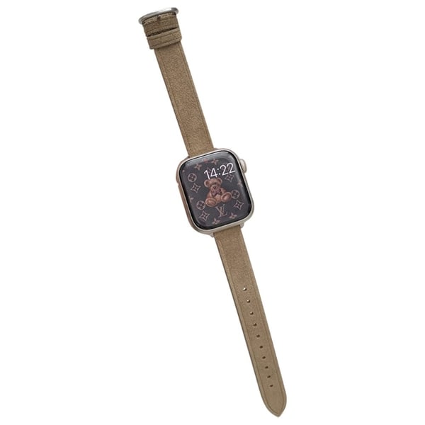 Apple Watch Series 41 mm / 40 mm / 38 mm myke klokkeremmer i lær - Solbrun