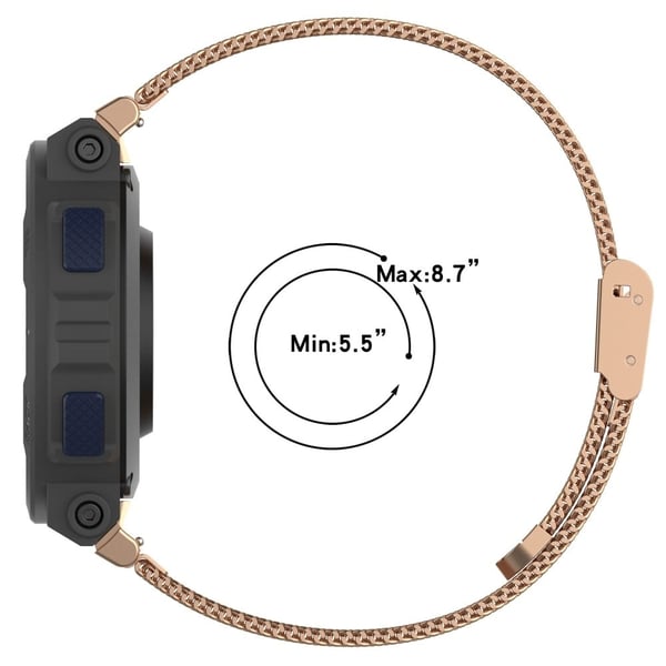 Huami Amazfit Active Edge A2212 armband Milanese metallklockarmband - Roséguld