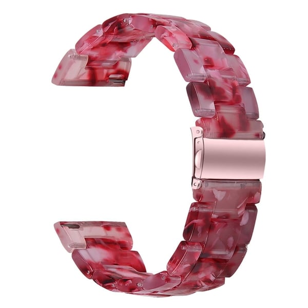 Misfit Vapor Resin Watch Strap Replacement Waterproof Watch Band - Mørkerosa