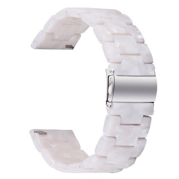 Misfit Vapor Resin Watch Strap Replacement Waterproof Watch Band - Perle Hvit