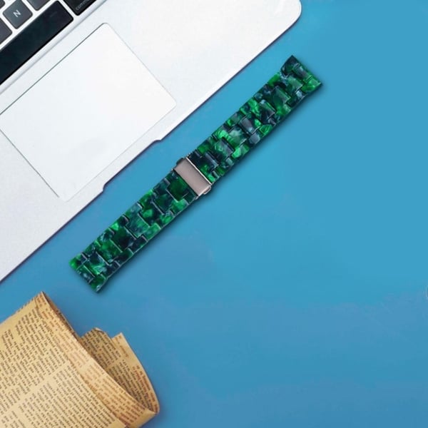 Misfit Vapor Resin Watch Strap Replacement Waterproof Watch Band - Matt Grønn