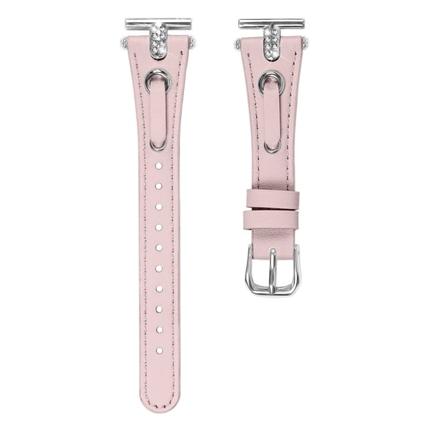 Misfit Vapor urrem i ekte kuskinn med Rhinestone-dekor - Rosa