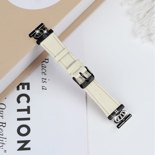Huami Amazfit Cheetah Pro klokkerem Kronedesign Cowhide Armbånd - Aprikos