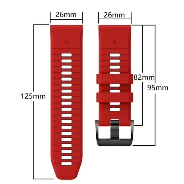 Garmin Fenix 7X Pro / Fenix 7X Dual-Colors Sport Strap Silicone Breathable Wristband - Safir + Svart