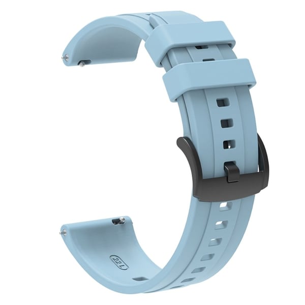 Huawei Watch GT 4 46mm Smart Watch Band 22mm Silicone Strap Replacement - Babyblå
