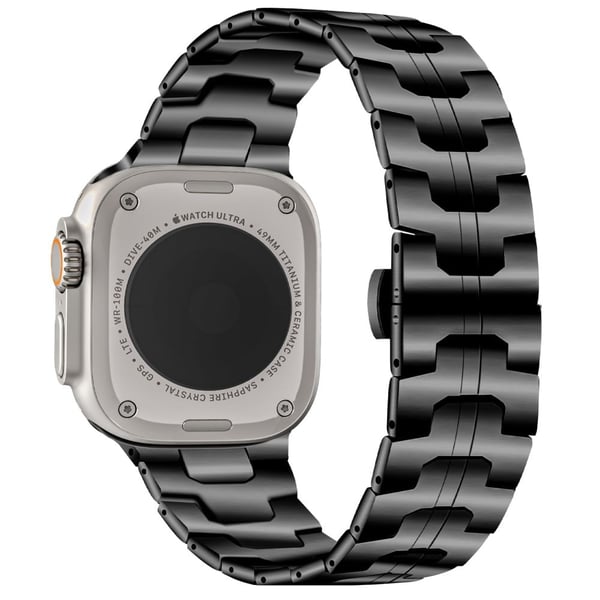 Armbånd i rustfritt stål Apple Watch 49mm / 45mm / 44mm / 42mm - Svart