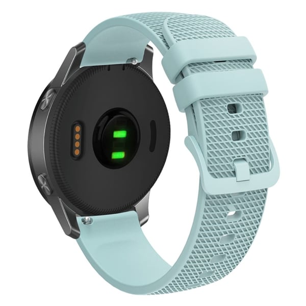 Samsung Gear S3 / Huami Amazfit Pace Silikonarmband 22mm klockarmband med rutmönster - Ljusgrön