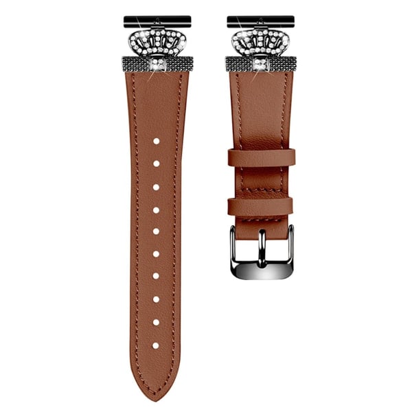 Huami Amazfit Cheetah Pro klokkerem Kronedesign Cowhide Armbånd - Brun