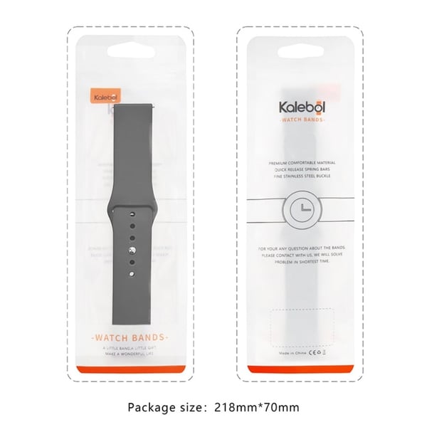 KALEBOL KLB-DKGJ-001 Huawei Watch GT 4 41mm / Garmin Venu 3S 18mm Silikonarmbånd Klokkerem - Grå