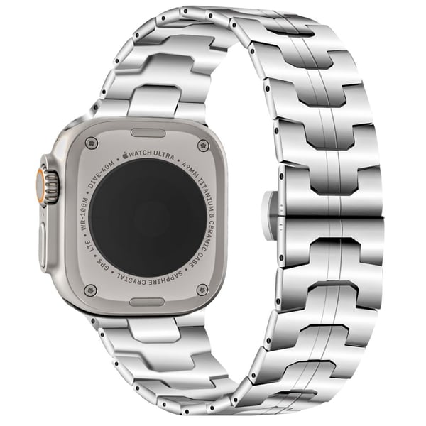 Armbånd i rustfritt stål Apple Watch 49mm / 45mm / 44mm / 42mm - Sølv