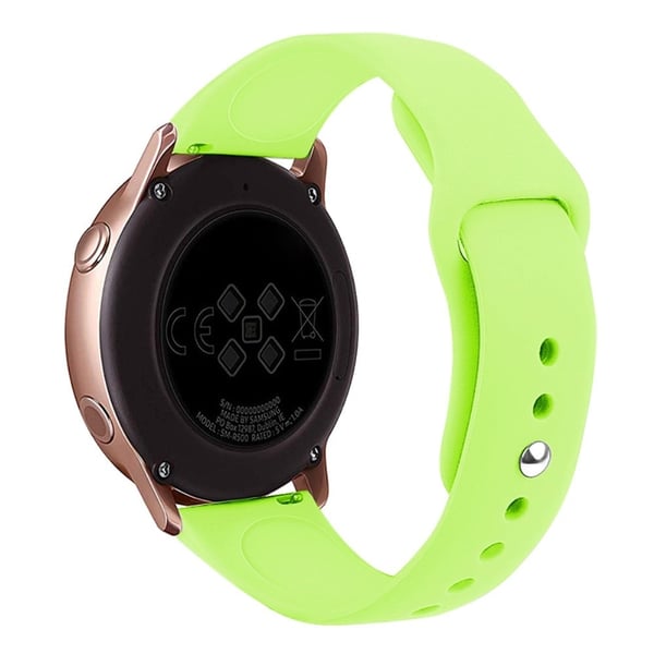 KALEBOL KLB-DKGJ-001 Samsung Galaxy Watch6 Classic 47mm 43mm Watch Band 20mm Silicone Strap - Lysegrøn