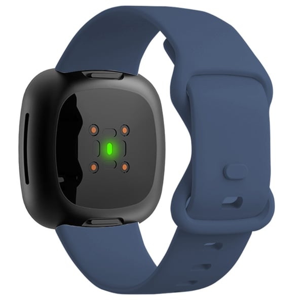 KALEBOL KLB-HDKGJ-001 Fitbit Versa 3 / 4 / Sense / Sense 2 Silikone-urrem - Mørkeblå
