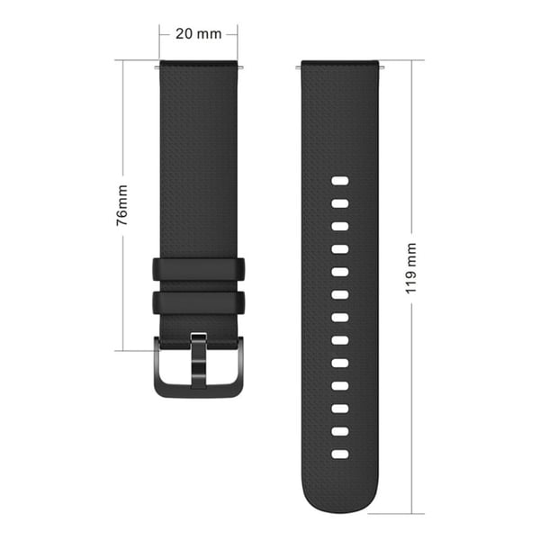 Garmin Vivomove 3 / GarminMove 3 Silikonklokkerem 20 mm sportsarmbånd med rutete mønster - Lysegrønn