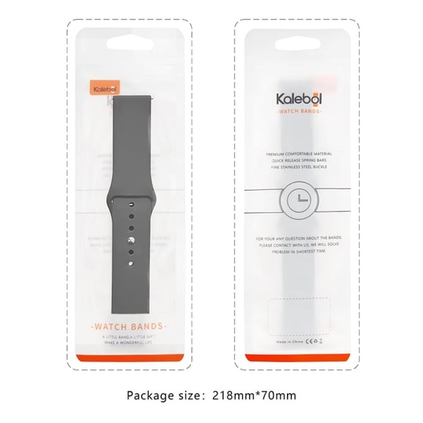 KALEBOL Apple Watch 41mm / 40mm / 38mm Silikonklokkebånd - Babyblå
