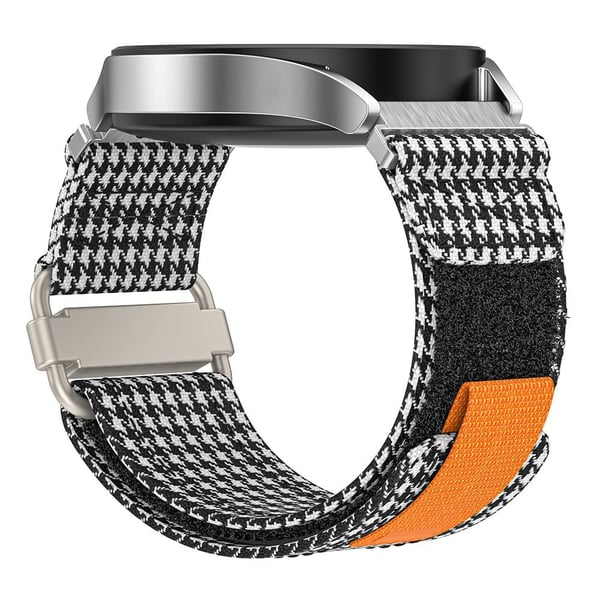 Samsung Galaxy Watch5 / Watch 5 Pro / Watch 4 / Watch 4 Classic Canvas Watchband 20mm Loop Strap - Sort / Sort