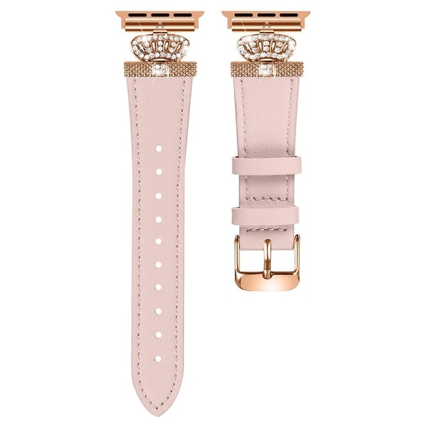 Apple Watch 49mm / 45mm / 44mm / 42mm lærrem - Rosa