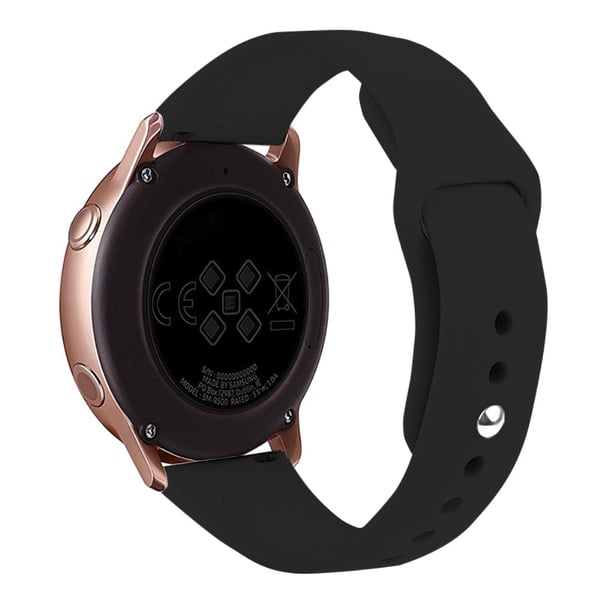 KALEBOL KLB-DKGJ-001 Samsung Galaxy Watch6 Classic 47 mm 43 mm klokkerem med 20 mm silikonarmbånd - Svart