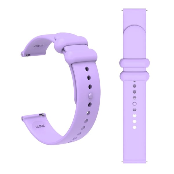 Garmin Vivomove 3 / GarminMove 3 Silikonarmbånd 20 mm knappespenneklokkearmbånd - Lilla Lilla