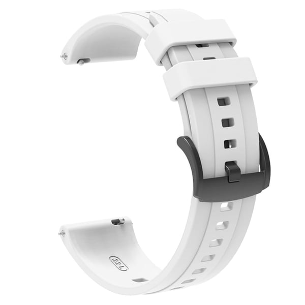 Huawei Watch GT 4 46mm Smart Watch Band 22mm Silicone Strap Replacement - Hvid
