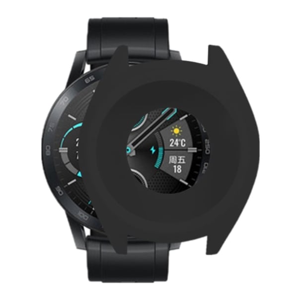 Huawei Watch GT 2 42mm 46mm / Honor Magic Watch 2 Beskyttelsesveske Silikon Hollow Watch Deksel - Svart