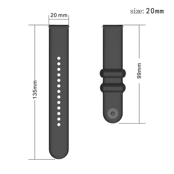 Garmin Vivomove 3 / GarminMove 3 Silikonarmbånd 20 mm knappespenneklokkearmbånd - Rock Cyan
